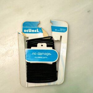 Scunci Black Elastic Hair Ties NEW - Free with Purchase
